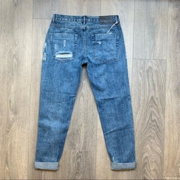 Free People One Teaspoon Jeans Awesome Baggies Boyfriend Straight leg distressed - Picture 12 of 13